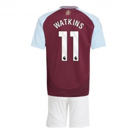 Aston Villa Watkins 11 Hjemmedrakt Barn 2024-2025 Fotballdrakter