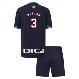 Athletic Bilbao Vivian 3 Bortedrakt Barn 2025-2026 Fotballdrakter