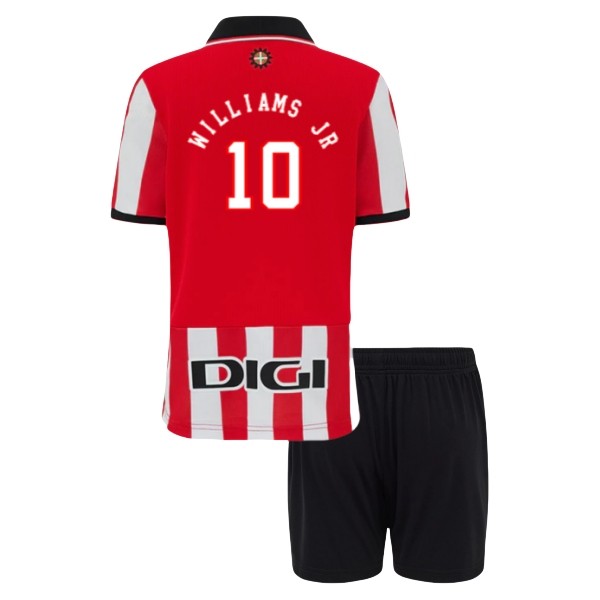 Athletic Bilbao Williams JR 10 Hjemmedraktsett Barn 2025-2026 Fotballdrakter Athletic Bilbao Williams JR 10 Hjemmedraktsett Barn 2025-2026 Fotballdrakter