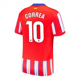 Atlético Madrid Correa 10 Hjemmedrakt 2024-2025 Fotballdrakter