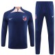 Atlético Madrid Treningsdresser 2023-24 - 1-4 Zip Navy