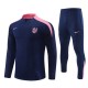 Atlético Madrid Treningsdresser 2024-25 - 1-4 Zip Marineblå