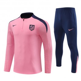 Atlético Madrid Treningsdresser 2024-25 - 1-4 Zip Rosa