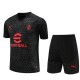 Barn AC Milan Treningstrøye Dress 2023-24 - Shorts Svart