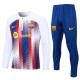 Barn FC Barcelona Treningsdresser 2023-24 - 1-4 Zip Blå Rød