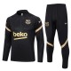 Barn FC Barcelona Treningsdresser 2023-24 - 1-4 Zip Svart