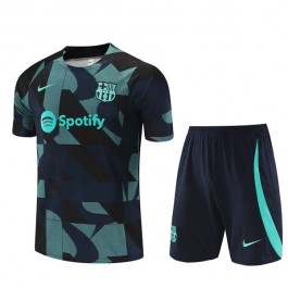 Barn FC Barcelona Treningstrøye Dress 2023-24 - Shorts Blå Camouflage