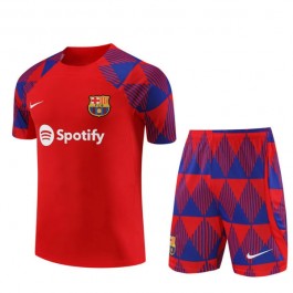 Barn FC Barcelona Treningstrøye Dress 2023-24 - Shorts Blå Rød