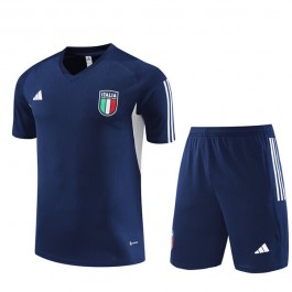 Barn Italia Treningstrøye Dress 2023-24 - Shorts Blå