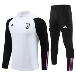 Barn Juventus Treningsdresser 2023-24 - 1-4 Zip Hvit Svart