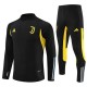 Barn Juventus Treningsdresser 2023-24 - 1-4 Zip Svart Gul