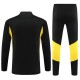 Barn Juventus Treningsdresser 2023-24 - 1-4 Zip Svart Gul