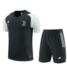 Barn Juventus Treningstrøye Dress 2023-24 - Shorts Dark Grå