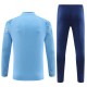 Barn Manchester City Treningsdresser 2023-24 - 1-4 Zip Blå