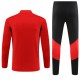 Barn Manchester United Treningsdresser 2023-24 - 1-4 Zip Rød