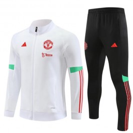 Barn Manchester United Treningsjakke Dresser 2023-24 - Hvit Svart