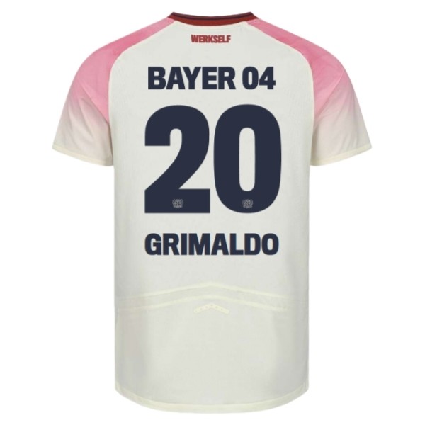 Bayer 04 Leverkusen Grimaldo 20 Bortedraktsett 2025-2026 Fotballdrakter Bayer 04 Leverkusen Grimaldo 20 Bortedraktsett 2025-2026 Fotballdrakter