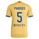 Boca Juniors Paredes 5 Bortedraktsett 2025-2026 Fotballdrakter