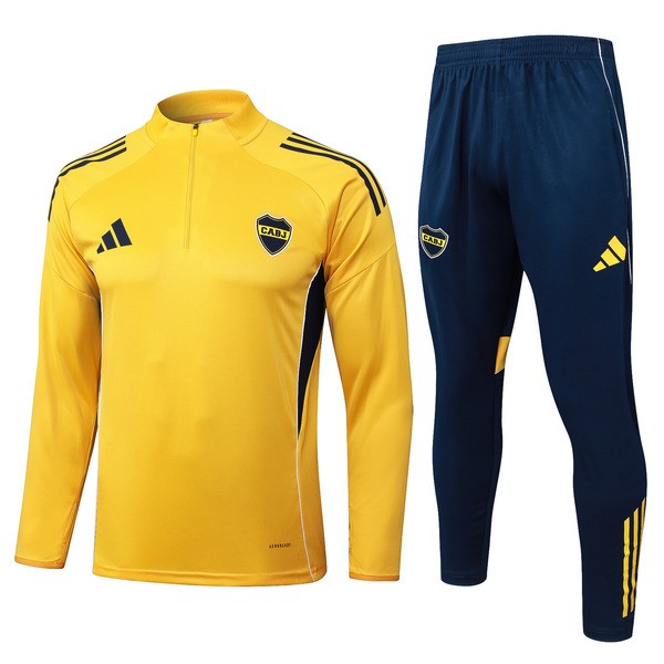Boca Juniors Treningsdress 2025-26 - 1-4 Zip Gul Boca Juniors Treningsdress 2025-26 - 1-4 Zip Gul