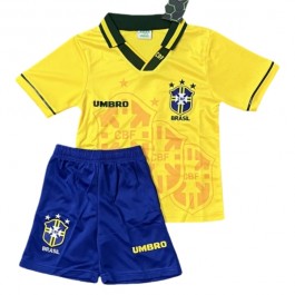 Brasil Hjemmedrakt Barn Retro 1994 Fotballdrakter