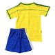 Brasil Hjemmedrakt Barn Retro 1998 Fotballdrakter