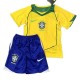 Brasil Hjemmedrakt Barn Retro 2004 Fotballdrakter