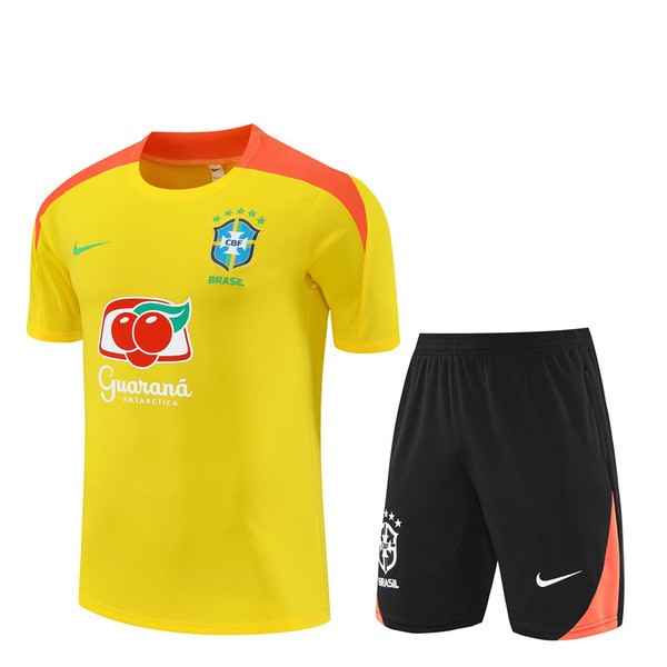Brasil Trenings-T-skjortedress Barn 2025-26 - Shorts Gul Brasil Trenings-T-skjortedress Barn 2025-26 - Shorts Gul