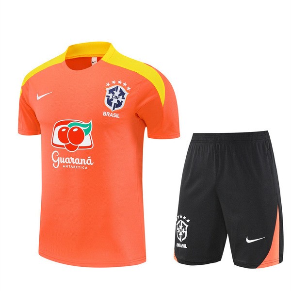 Brasil Trenings-T-skjortedress Barn 2025-26 - Shorts Orange Brasil Trenings-T-skjortedress Barn 2025-26 - Shorts Orange