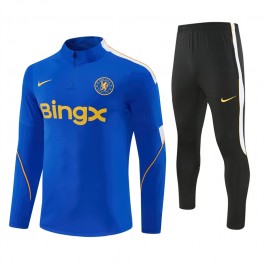 Chelsea Tracksuit 2026-27 - 1-4 Zip Blå