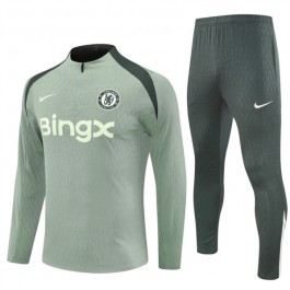 Chelsea Treningsdresser 2025-26 - 1-4 Zip Grønn