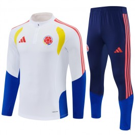 Colombia Tracksuit 2026-27 - 1-4 Zip Hvit
