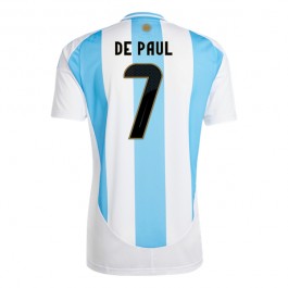 Copa América 2024 Argentina De Paul 7 Hjemmedrakt