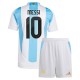 Copa América 2024 Argentina Messi 10 Hjemmedrakt Barn Fotballdrakter