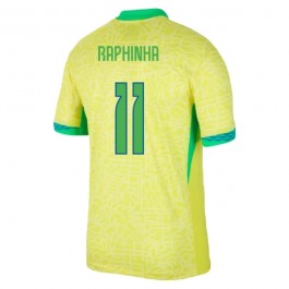 Copa América 2024 Brasil Raphinha 11 Hjemmedrakt Fotballdrakter