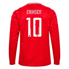 Danmark Eriksen 10 Hjemmedrakt 2024 L/S Fotballdrakter