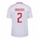 EM 2024 Danmark Andersen 2 Bortedrakt Fotballdrakter