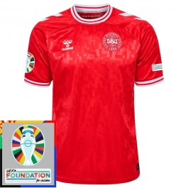 EM 2024 Danmark Hjemmedrakt Fotballdrakter Patch