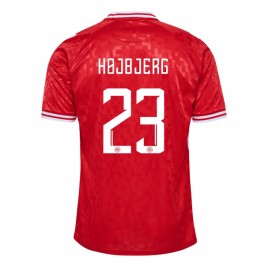 EM 2024 Danmark Højbjerg 23 Hjemmedrakt Fotballdrakter