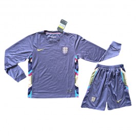EM 2024 England Bortedrakt Barn L/S Fotballdrakter