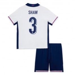 EM 2024 England Shaw 3 Hjemmedrakt Barn Fotballdrakter