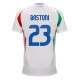 EM 2024 Italia Bastoni 23 Bortedrakt Fotballdrakter