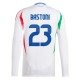 EM 2024 Italia Bastoni 23 Bortedrakt L/S Fotballdrakter