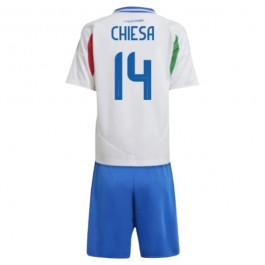 EM 2024 Italia Chiesa 14 Bortedrakt Barn Fotballdrakter