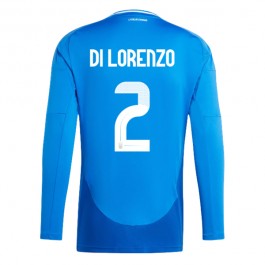 EM 2024 Italia Di Lorenzo 2 Hjemmedrakt L/S Fotballdrakter