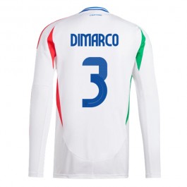 EM 2024 Italia Dimarco 3 Bortedrakt L/S Fotballdrakter