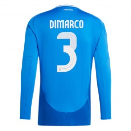 EM 2024 Italia Dimarco 3 Hjemmedrakt L/S Fotballdrakter