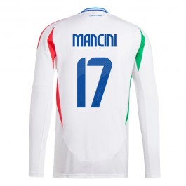 EM 2024 Italia Mancini 17 Bortedrakt L/S Fotballdrakter