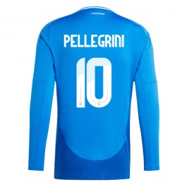 EM 2024 Italia Pellegrini 10 Hjemmedrakt L/S Fotballdrakter