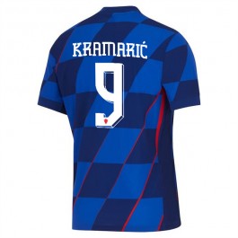 EM 2024 Kroatia Kramarić 9 Bortedrakt Fotballdrakter