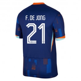EM 2024 Nederland F.De Jong 21 Bortedrakt Fotballdrakter